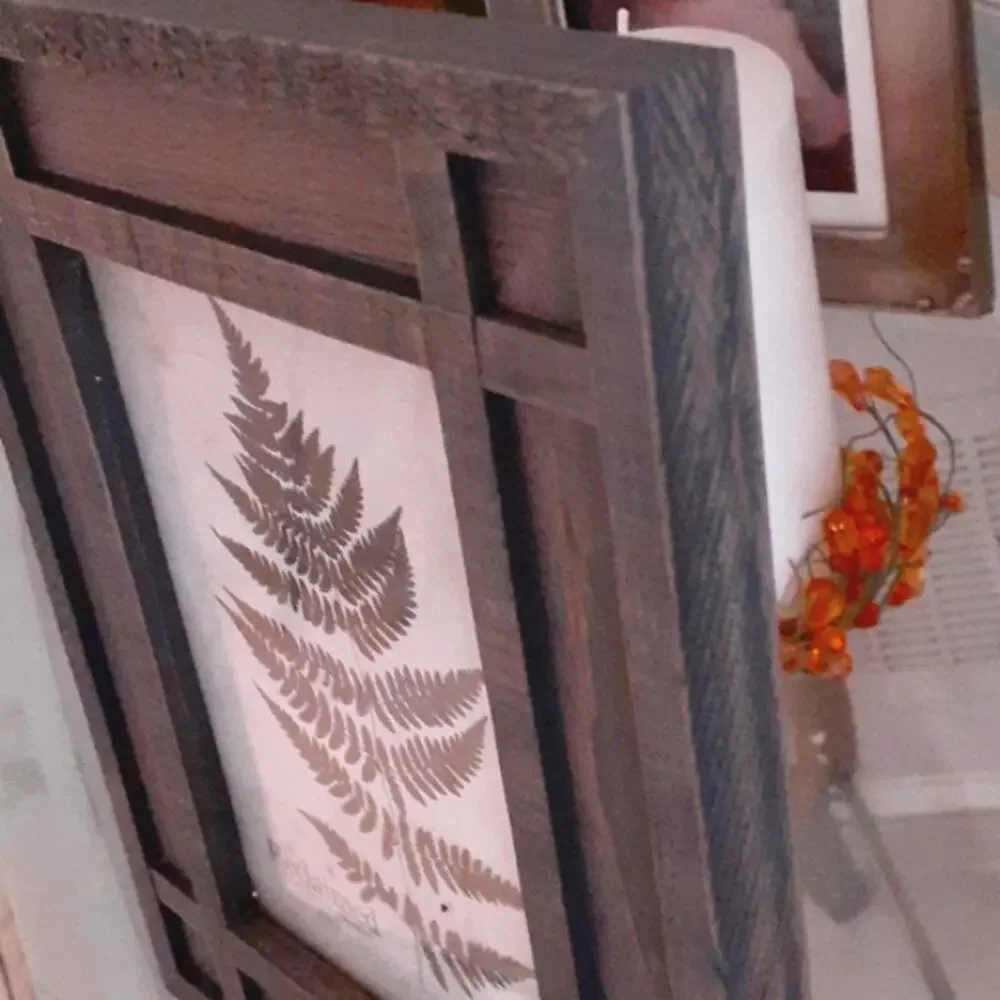 Wood Picture Frame 5×7 Brown French Country Cottagecore Modern Farm Rustic Table